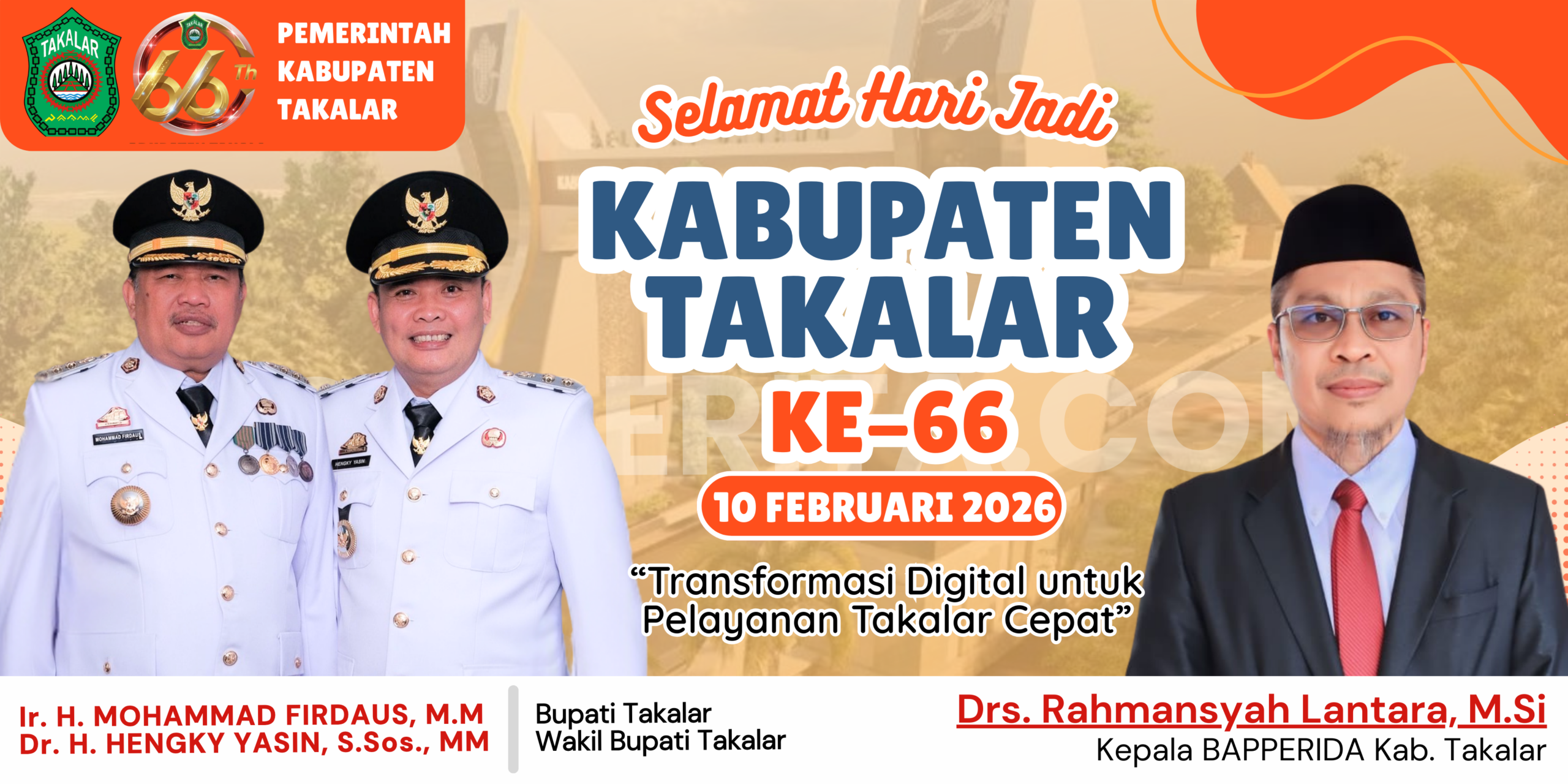 Selamat Hari Jadi Takalar Ke-66